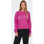 ONLY Pullover vermelho violeta / branco