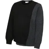 Mamalicious Pullover 'MLNewanne Iris' antracite / preto