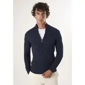 Felix Hardy Casaco de malha navy