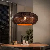 Zijlstra Candeeiro suspenso Cielo, Ø 68 cm, cobre, metal, E27, 1 lâmpada