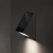 KLEWE Candeeiro de parede LED ECOSTEP, antracite, 17 cm, IP65