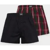 BOSS Boxers 'Peach' verde escuro / vermelho / preto / branco