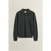 Gant para homem. 8060109 Camisola tipo polo de lã verde (L), Casual, Manga comprida