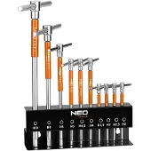 Neo Tools Conjunto De Chaves Allen T-handle With Stand 09-509