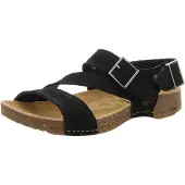 Art unisex. 109997010003_001 Sandálias de couro 0999 I Breathe preto (40), Plano, Fivela, Casual