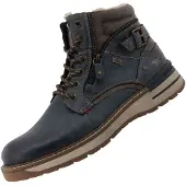Mustang Botas com atacadores navy
