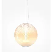 Maytoni Candeeiro suspenso Bruma, cromado/branco, altura 31 cm