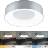 Paulmann Candeeiro de teto LED HomeSpa Casca, branca/alumínio, IP44
