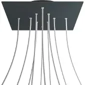 Creative Cables Krovnq4010f111 Xxl Rose-one Square Anthacrite Rose Kit