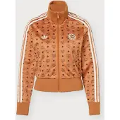 Adidas Casaco de treino em moletão 'FCB' cobre / preto / branco