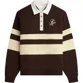 Tommy Hilfiger Sweatshirt bege / castanho escuro / branco