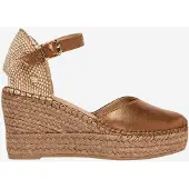 Alhamas Sapatos de salto 'Alpargata Cuña 8 cm Ante' taupe