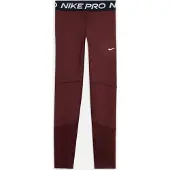 Nike Calças de desporto 'Pro' vermelho escuro / preto / branco