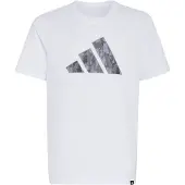 Adidas Camisa funcionais 'CAMO GRAPHIC T-SHIRT' cinzento / cinzento basalto / cinzento escuro / branco