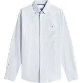 Tommy Hilfiger Camisa 'HERITAGE' verde pastel / branco
