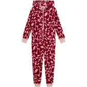 We fashion Pijama cor-de-rosa / vermelho rubi