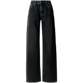 Pepe Jeans para mulher. PL20490269S4 Jeans Loose St Lw Nicky preto (27/32), Casual, Algodão, Denim