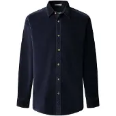Pepe Jeans para homem. PM3091440 Camisa River azul-marinho (XXL), Casual, Algodão, Manga comprida