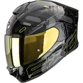 Scorpion EXO-530 Air Fond Capacete Integral Preto/Amarelo néon S