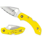 Spyderco Navalha Dragonfly 2 Salt, faca serrilhada