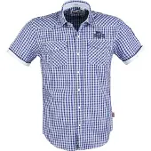 Lonsdale Camisa azul / branco