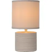 Lucide Candeeiro de mesa Greasby com abajur em tecido, bege