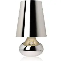 Kartell Candeeiro de mesa Cindy, platina metálica