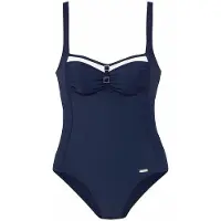 LASCANA Fato de banho modelador navy / branco