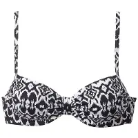 LASCANA Top de biquíni 'Grace' preto / branco