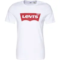 Levi's Camisa 'Graphic Set-In Neck T-Shirt' vermelho / branco
