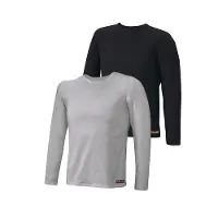H.I.S. Camisola interior cinzento / preto