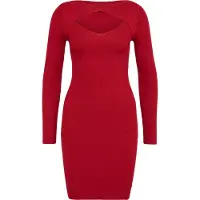 Urban Classics Vestido De Manga Comprida Cut Out