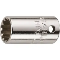 Stahlwille Soquete Estriado 40asp 7/16 1/4´´ 7/16´´ 25 Mm