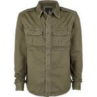 Brandit Vintage camisa Verde-azeitona XL