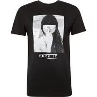 Mister tee Camisa 'F#?KIT' preto / branco