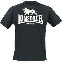 Lonsdale Camisa preto / branco