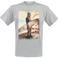 COTTON DIVISION Camiseta De Manga Curta Star Wars Chewie On The Beach