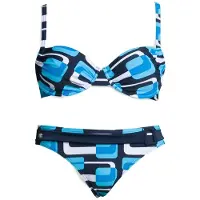 Kangaroos Biquíni azul céu / preto / branco
