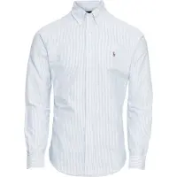 Ralph Lauren para homem. 710549084009 Camisa Oxford de corte justo azul (L), Casual, Algodão, Manga comprida