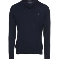 Ralph Lauren para homem. 710670789004 Camisola de corte justo azul-marinho (XXL), Casual, Algodão