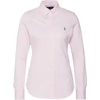 Ralph Lauren para mulher. 211664427002 Camisa oxford em malha de algodão Slim Fit cor-de-rosa (S), Casual, Manga comprida