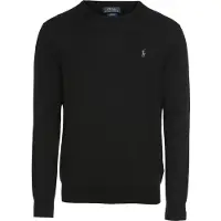 Ralph Lauren para homem. 710684957008 Camisola de algodão de corte justo preta (XXL), Preto, Casual, Clássico