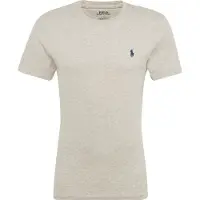 Ralph Lauren para homem. 710680785002 T-shirt de malha Slim Fit personalizada cinzenta (XS), Casual, Cinza, Algodão, Manga curta