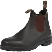 Blundstone unisex. 500 Botins em pele 500 castanho (45), Couro, Marrom, Plano, 1 a 3cm, Nenhum, Casual