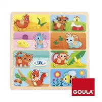 Diset Quebra-cabeça De Madeira Goula Minha Comida Favorita