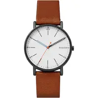 Skagen Relógios analógicos 'Signatur' castanho claro / branco