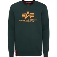 Alpha industries Sweatshirt abe / tangerina / vermelho / branco