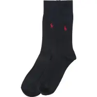 Ralph Lauren Meias 'RIB EGYPTIAN-SOCKS-2 PACK' azul escuro