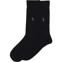 Ralph Lauren Meias 'RIB EGYPTIAN-SOCKS-2 PACK' preto