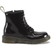 Dr. Martens Botas baixas JR BLACK PATENT LAMPER criancas - Preto - 31